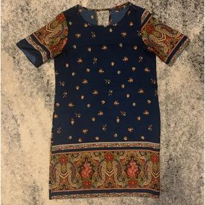 Cocktail Dress with Bohemian Inspired Patterns
